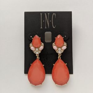 I.N.C International Concepts Coral Teardrop Earrings